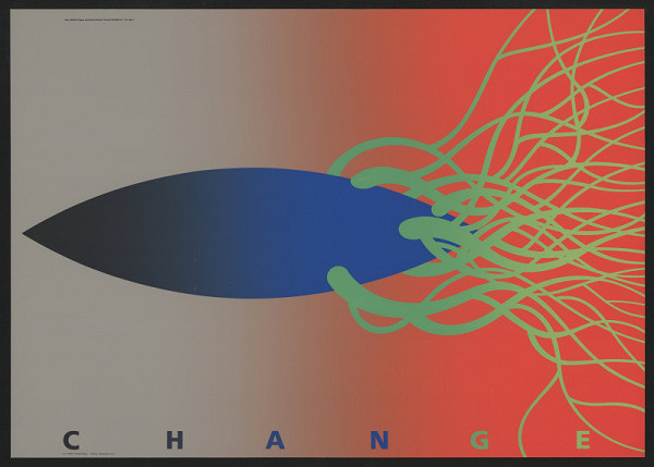 Yukiya Takakita – Change (From War to Ecology), JAGDA, Peace and Environment Poster Exhibition