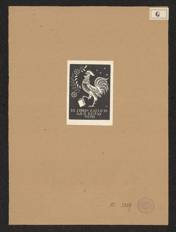 Alice Horodisch-Garman – Ex libris Gallicis Mr. D. Giltay Veth 