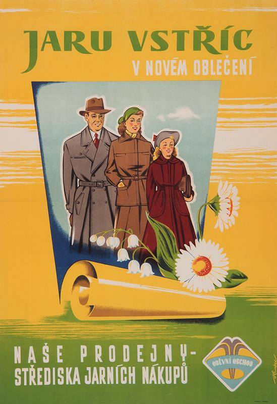 Jaroslav Hrabec – Jaru vstříc v novém oblečení. Naše prodejny - střediska jarních nákupů. Oděvní obchod 