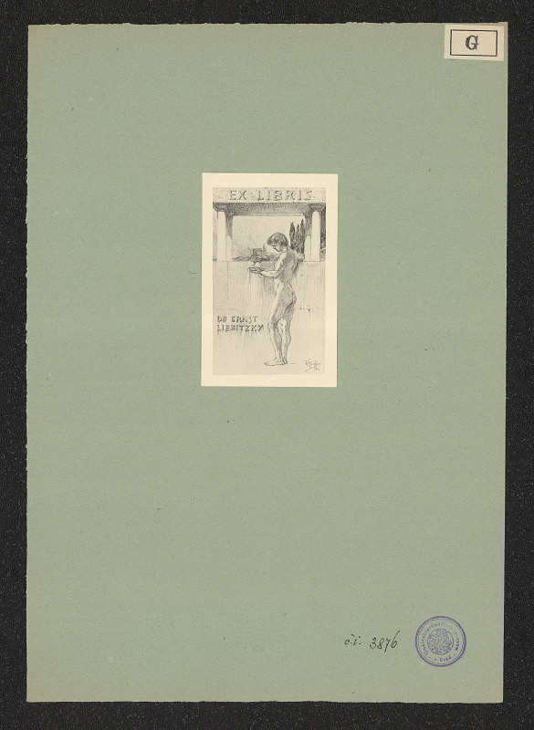 Horatio Gaigher (Geigher) – Ex libris dr. Ernst Liebitzky 