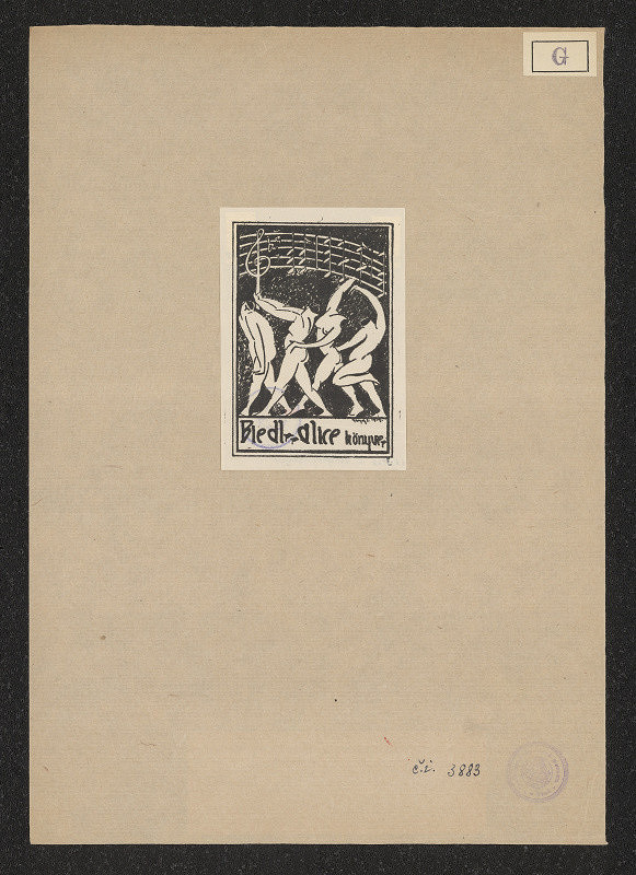 L. Gergely – Exlibris Biedl Alice 