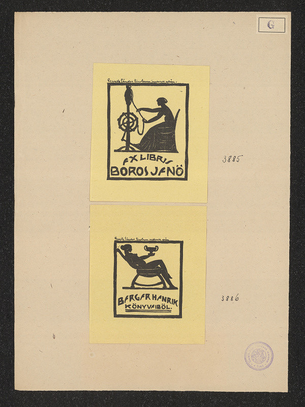 Sándor Gergely – Exlibris Boros Jenö 