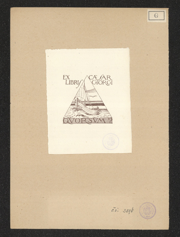 Emilio Giorgi – Exlibris Caesar Giorgi 