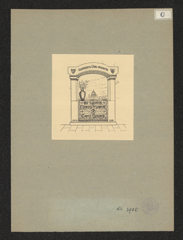 Kitty von Gise (Prinzessin zu Hohenlohe) – Exlibris Christianse Cary Gross 