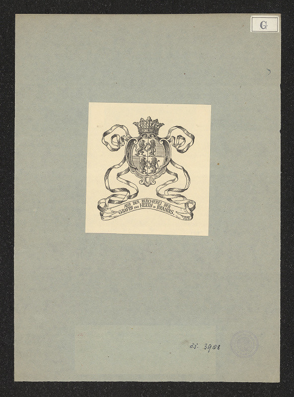 Kitty von Gise (Prinzessin zu Hohenlohe) – Exlibris Grafen und Herrn zu Brandis 