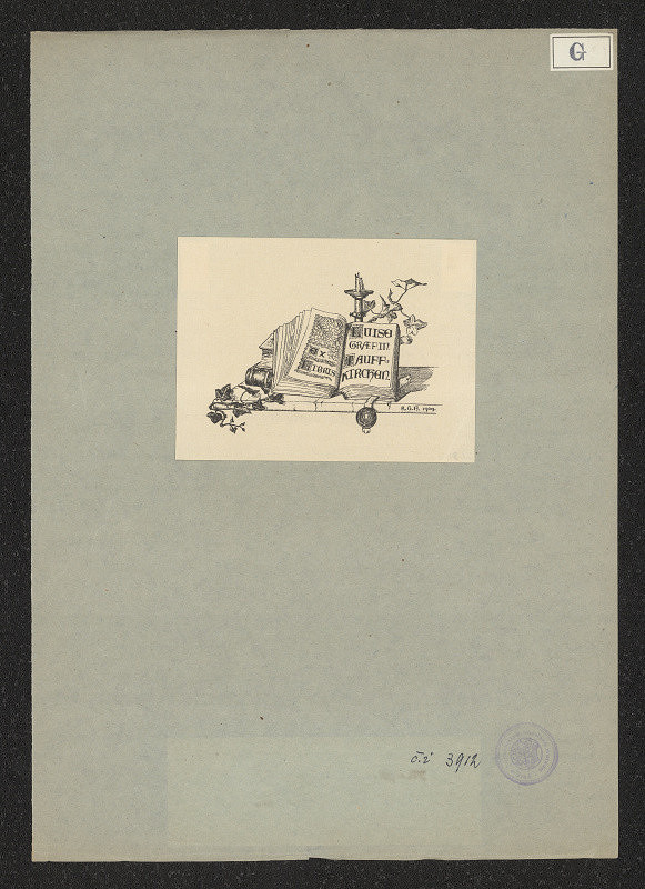 Kitty von Gise (Prinzessin zu Hohenlohe) – Exlibris Luise Graefin Tauffkirchen 