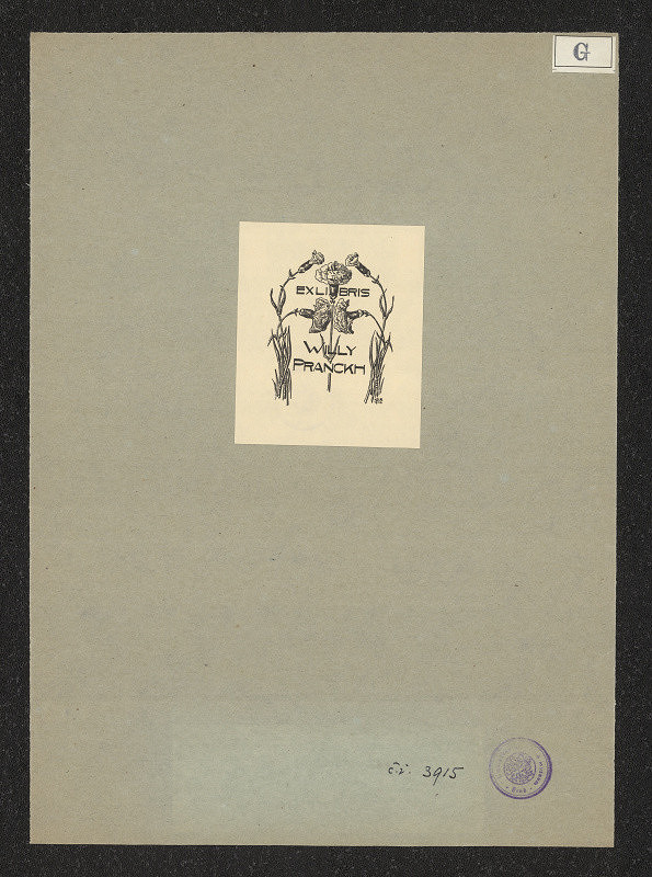 Kitty von Gise (Prinzessin zu Hohenlohe) – Exlibris Willy Pranckh 