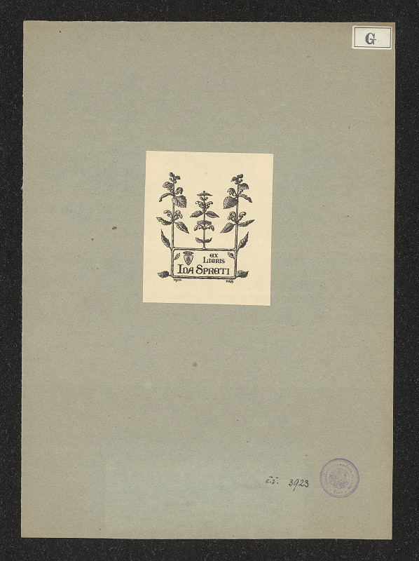 Kitty von Gise (Prinzessin zu Hohenlohe) – Exlibris Spreti 