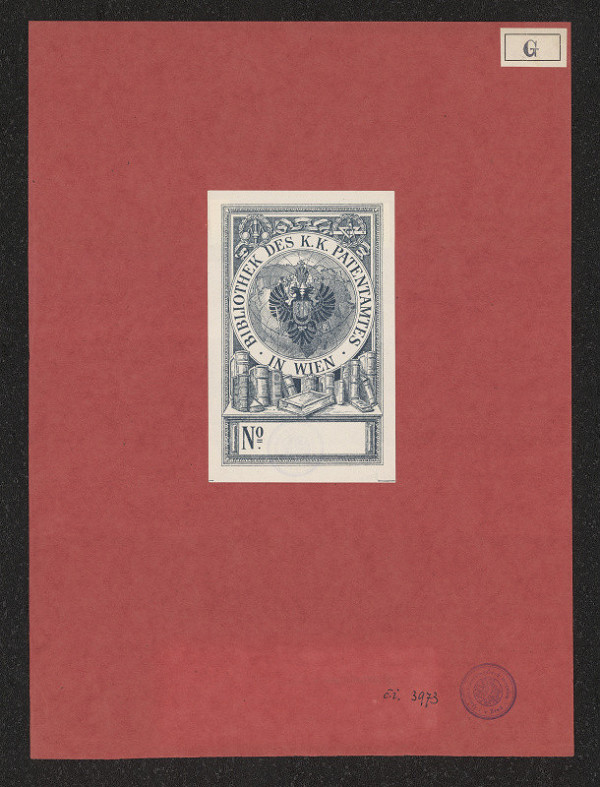 M. Grolig – Exlibris Bibliothek des k.k. Patemtamtes 