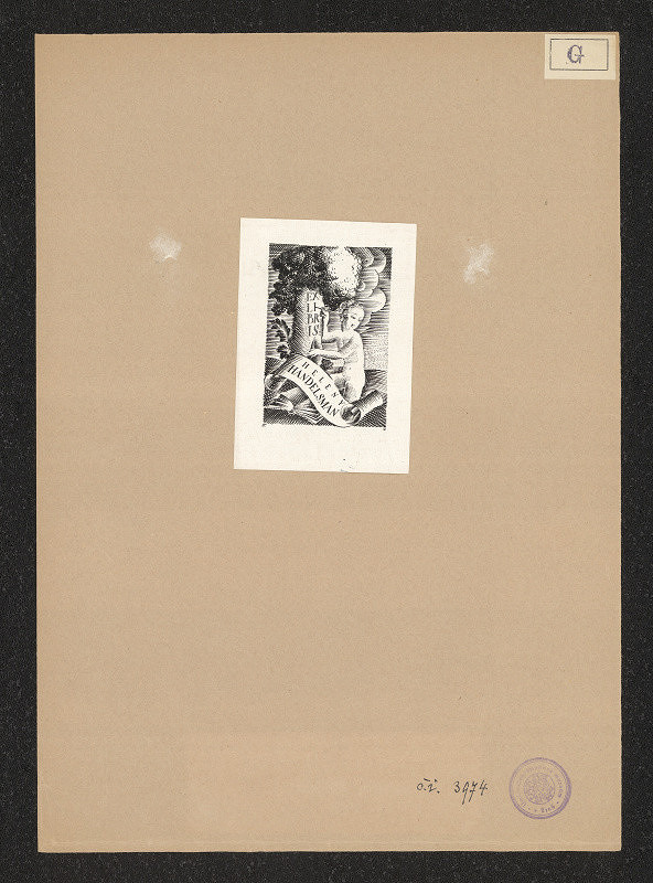Tadeusz Gronowski – Exlibris Hedleny Handelsman 