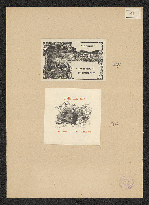 J. O. Gwardieller – Ex libris Ugo Barbéri et amicorum 