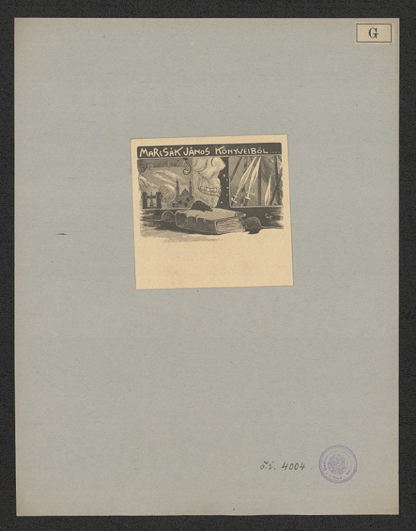 F. Goldmann – Exlibris Marcsák János 