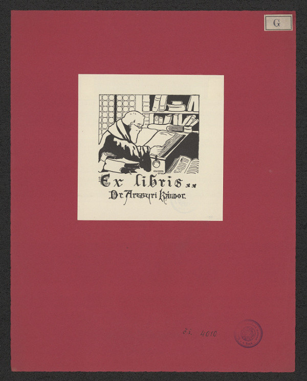 Conrad Gyula – Ex libris Dr. Arturi Káldor 