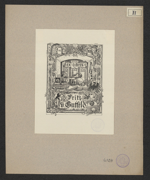 Röderich von Haken – Exlibris Fritz v. Gutfeld 