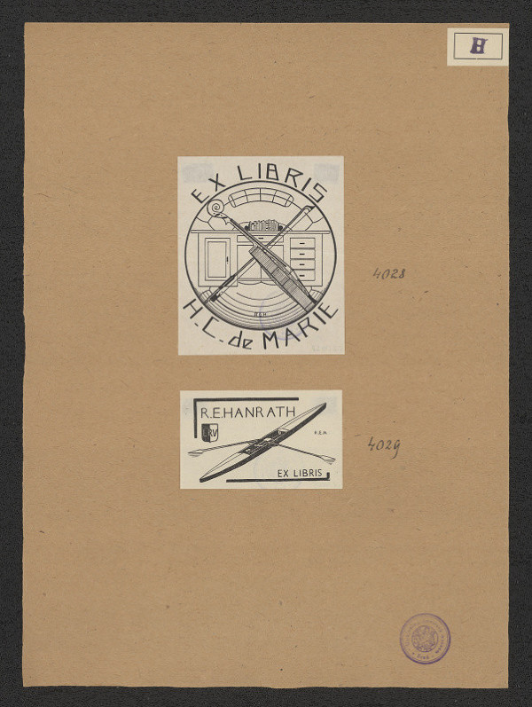 Rund E. Hanrath – Exlibris R. E. Hanrath 