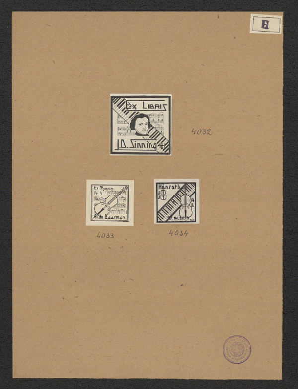 Rund E. Hanrath – Exlibris J. D. Sinning 