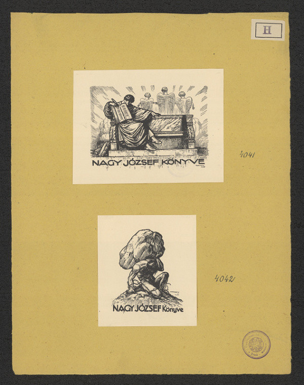 Jenö (Eugen) Haranghy – Exlibris Nagy József Könyve 