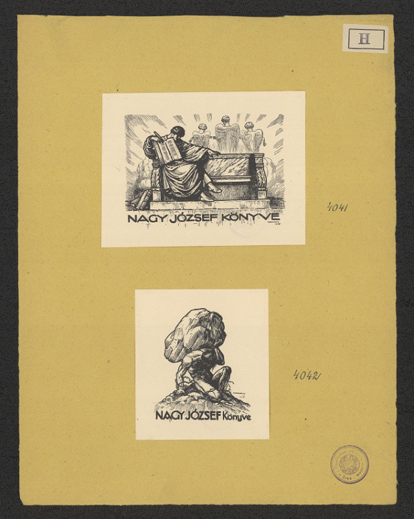 Jenö (Eugen) Haranghy – Exlibris Nagy József Könyve 
