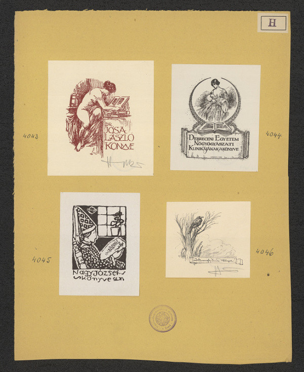 Jenö (Eugen) Haranghy – Exlibris Nagy lózsef Könyve 