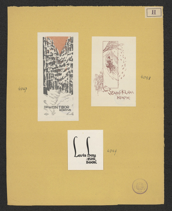 Jenö (Eugen) Haranghy – Exlibris Dr. Wein Tibor Könyve 