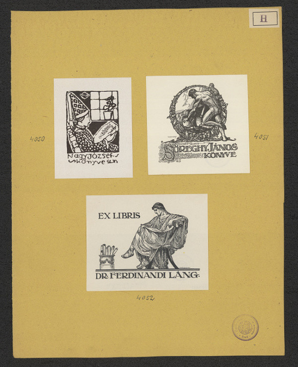 Jenö (Eugen) Haranghy – Exlibris Dr. Ferdinandi Láng