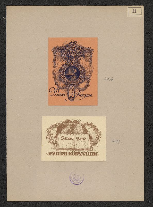 Jenö (Eugen) Haranghy – Exlibris Maca (Fürherr Magda) 