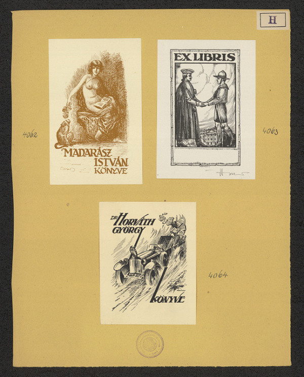 Jenö (Eugen) Haranghy – Exlibris (bez jm.) 