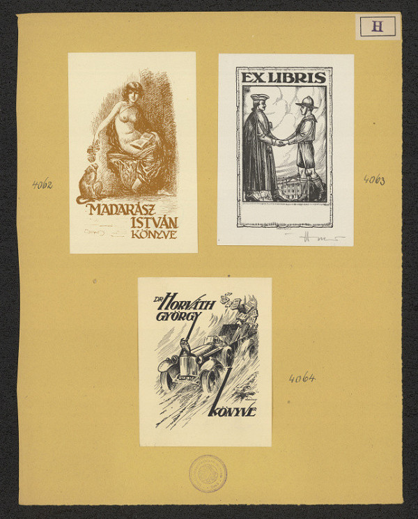 Jenö (Eugen) Haranghy – Exlibris Dr. Horváth Könyve 
