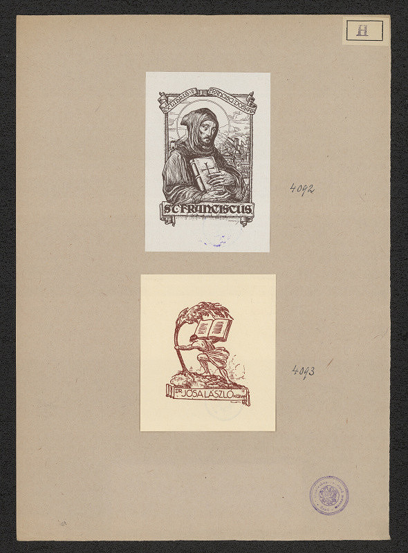 Jenö (Eugen) Haranghy – Exlibris Dr. Jósa László 