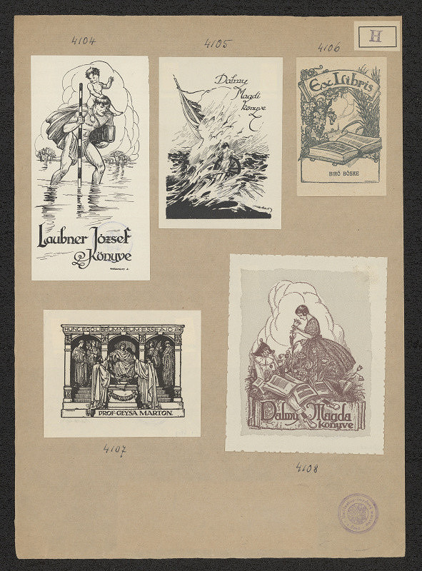 Jenö (Eugen) Haranghy – Exlibris Biró Böske 
