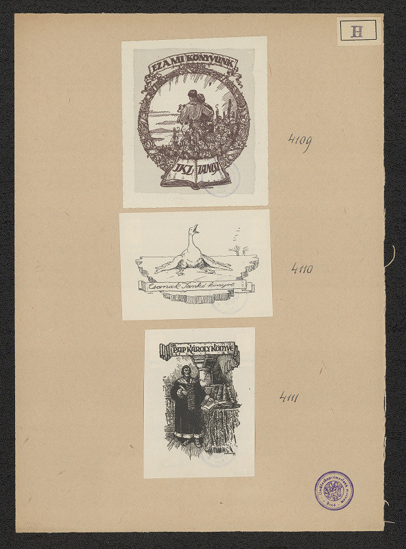 Jenö (Eugen) Haranghy – Exlibris J. K. J. Janosi 