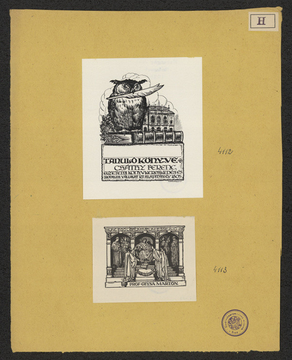 Jenö (Eugen) Haranghy – Exlibris Csáthy Ferenc 
