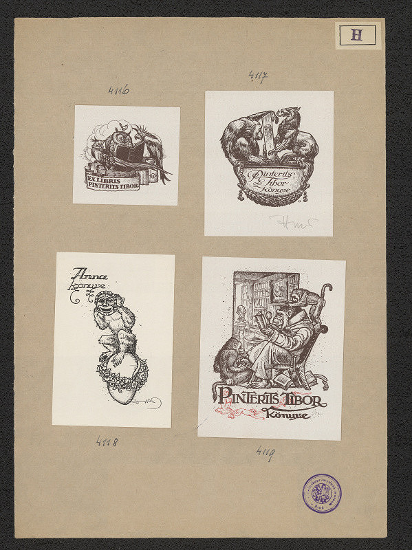 Jenö (Eugen) Haranghy – Exlibris Pinterits Tibor 