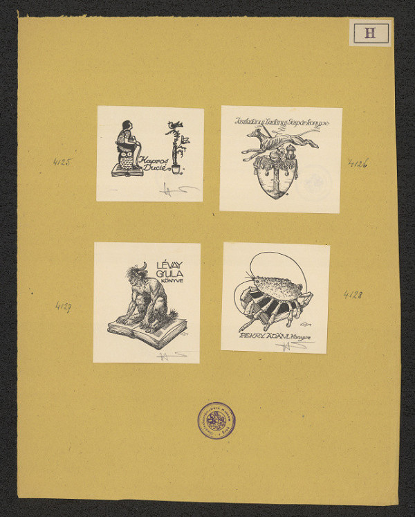 Jenö (Eugen) Haranghy – Exlibris Pekry Adám Könyve 