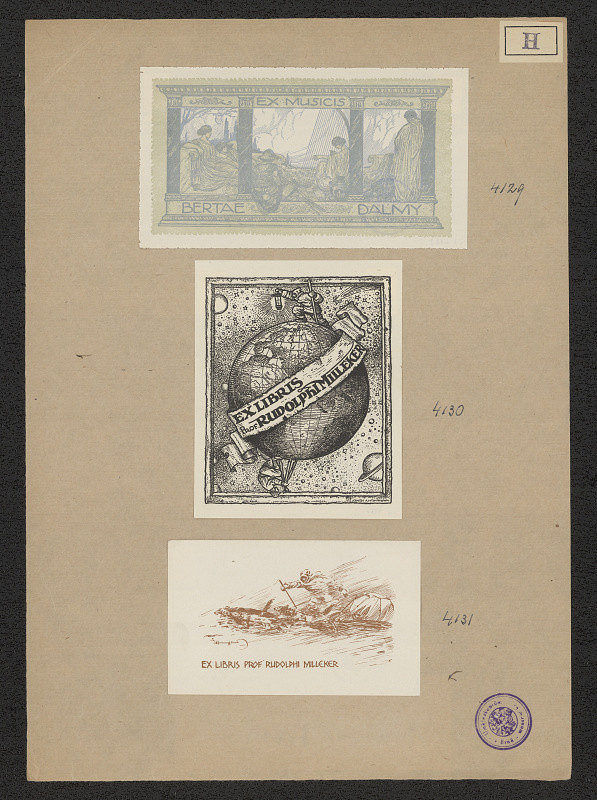 Jenö (Eugen) Haranghy – Exlibris Prof. Rudolphi Milleker 