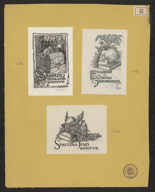 Jenö (Eugen) Haranghy – Exlibris Sesztina Jenö Könyve 