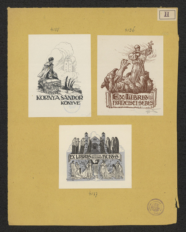 Jenö (Eugen) Haranghy – Exlibris Kornya Sándor 