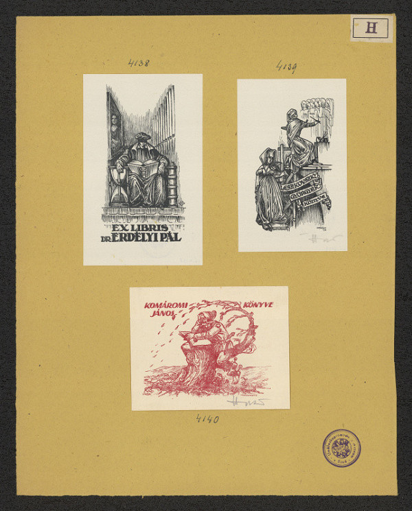 Jenö (Eugen) Haranghy – Exlibris Dr. Erdélyi Pál 