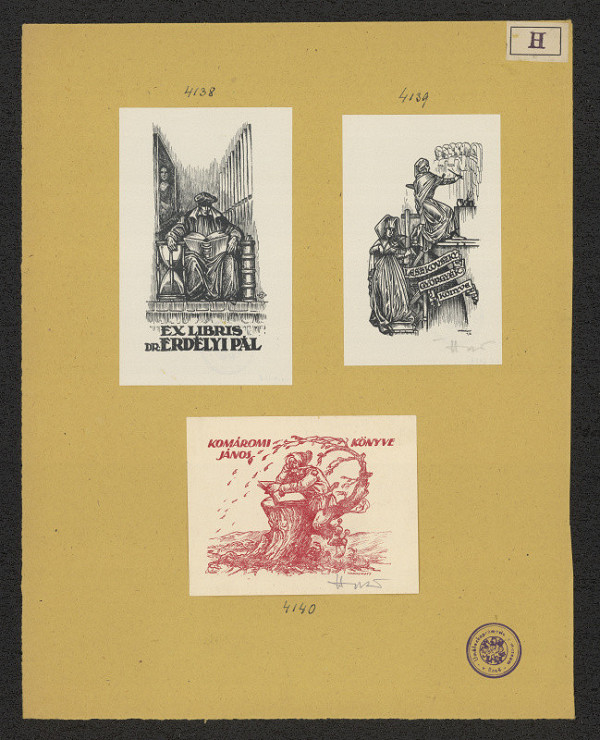 Jenö (Eugen) Haranghy – Exlibris Leszkovszky Györgeék Könyve 