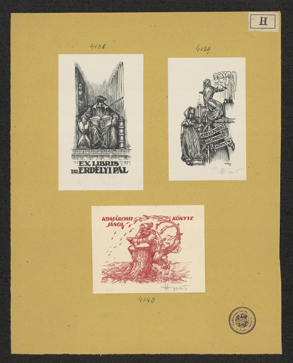 Jenö (Eugen) Haranghy – Exlibris Komáromi János 