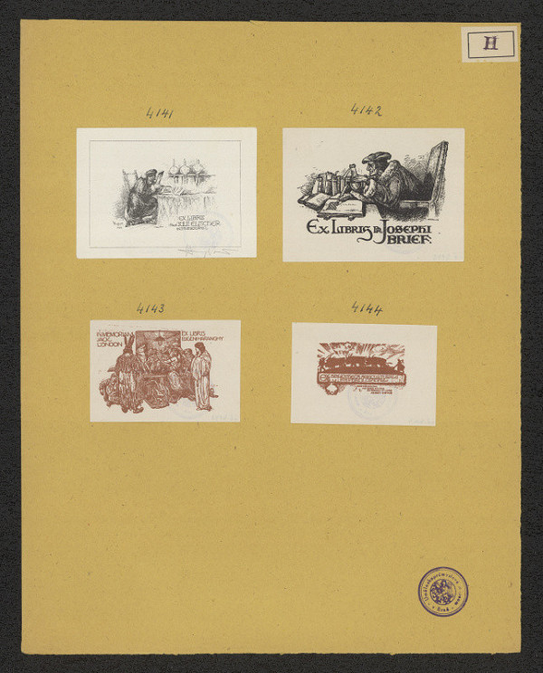 Jenö (Eugen) Haranghy – Exlibris Prof. Julii Elischer 