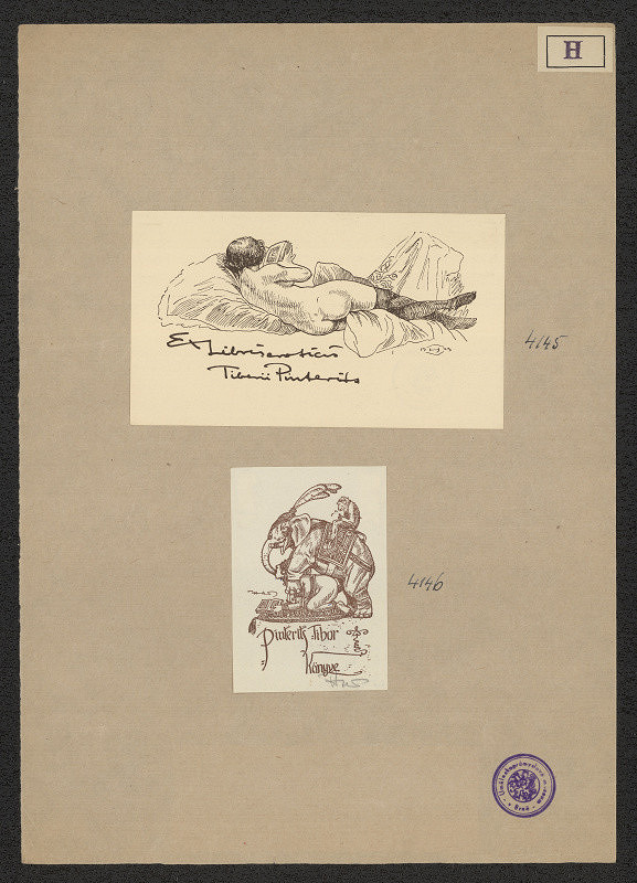 Jenö (Eugen) Haranghy – Exlibris Tiberi Pinterits 