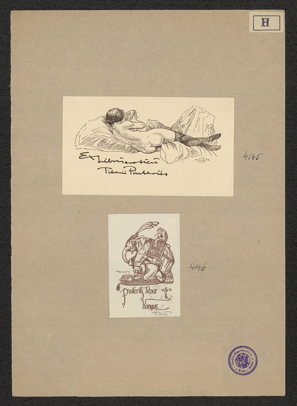 Jenö (Eugen) Haranghy – Exlibris Pinterits Tibor 