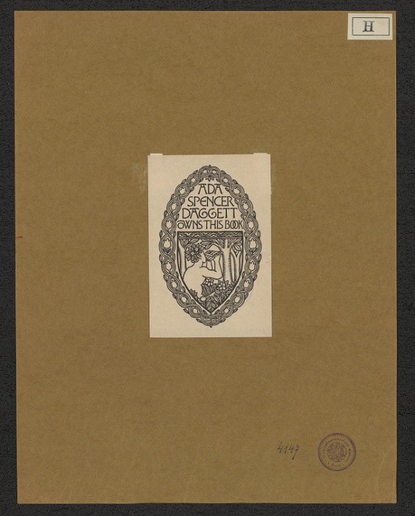 Hapgood – Exlibris Ada Spencer Daggett 