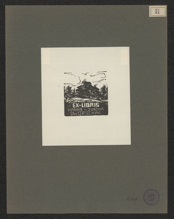 Fred Hartig – Ex libris Hanns u. Juscha Dworschak 