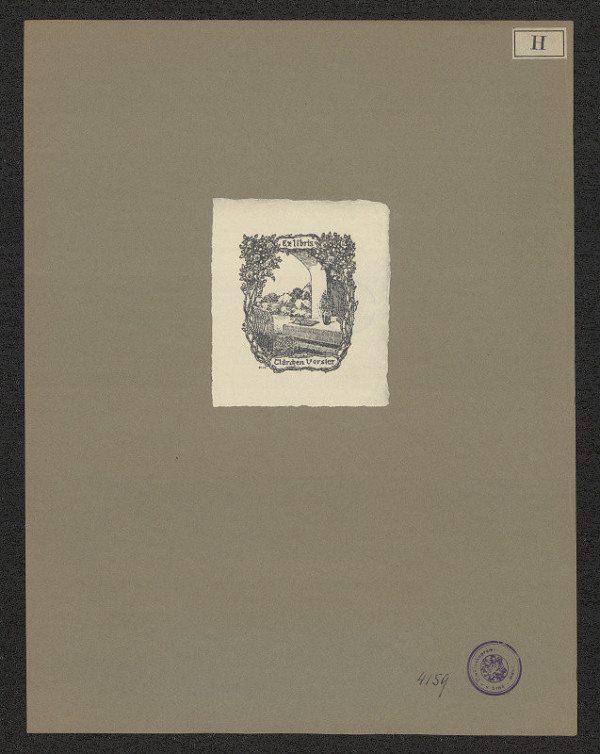 Hans Hauser – Exlibris Clärchen Vorster 