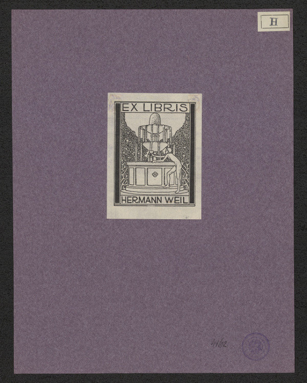 Paul Haustein – Exlibris Hermann Weil 