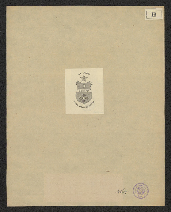 Nanny Hedenstierna – Ex libris Hugo Hedenstierna 