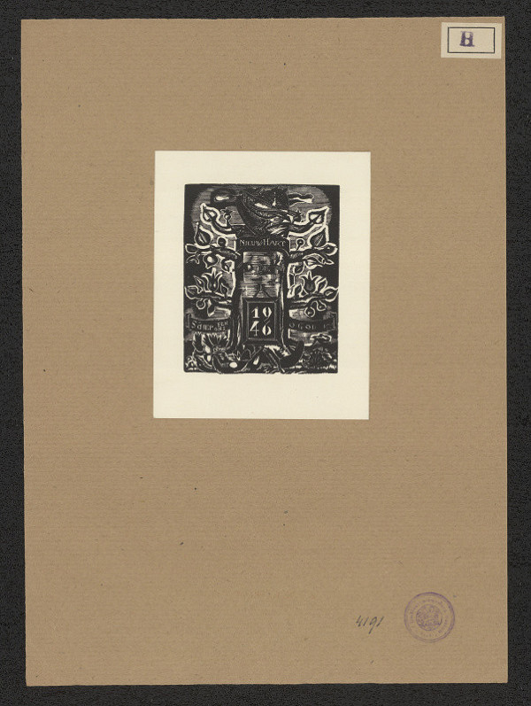 Jos. Hendricken – Ex libris Nieuw Hart 