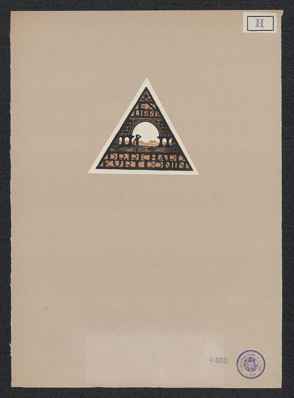 Felix Heuberger – Ex libris Dr. Richard Kurt Donin 